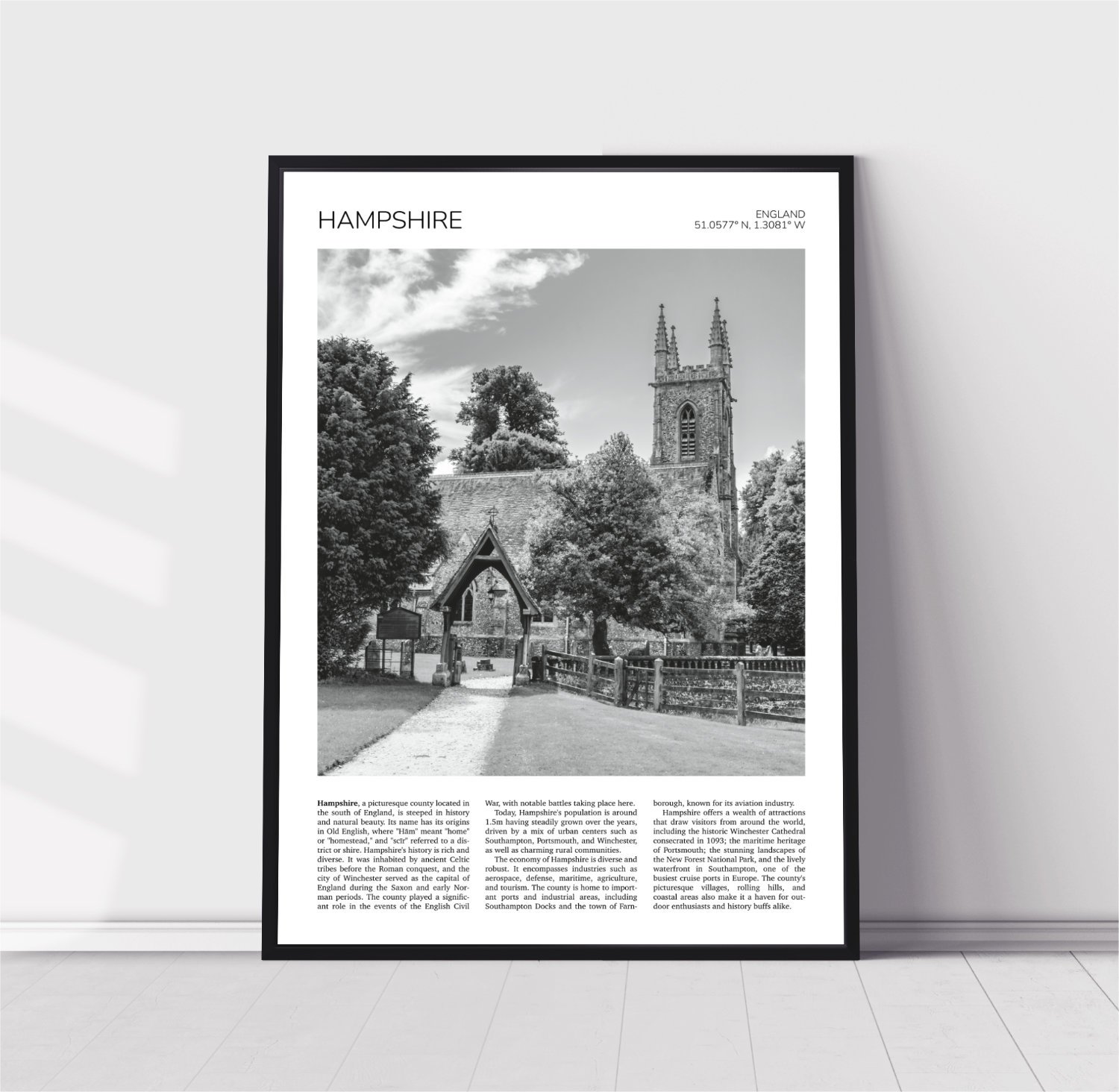 Hampshire UK Travel Poster 0579