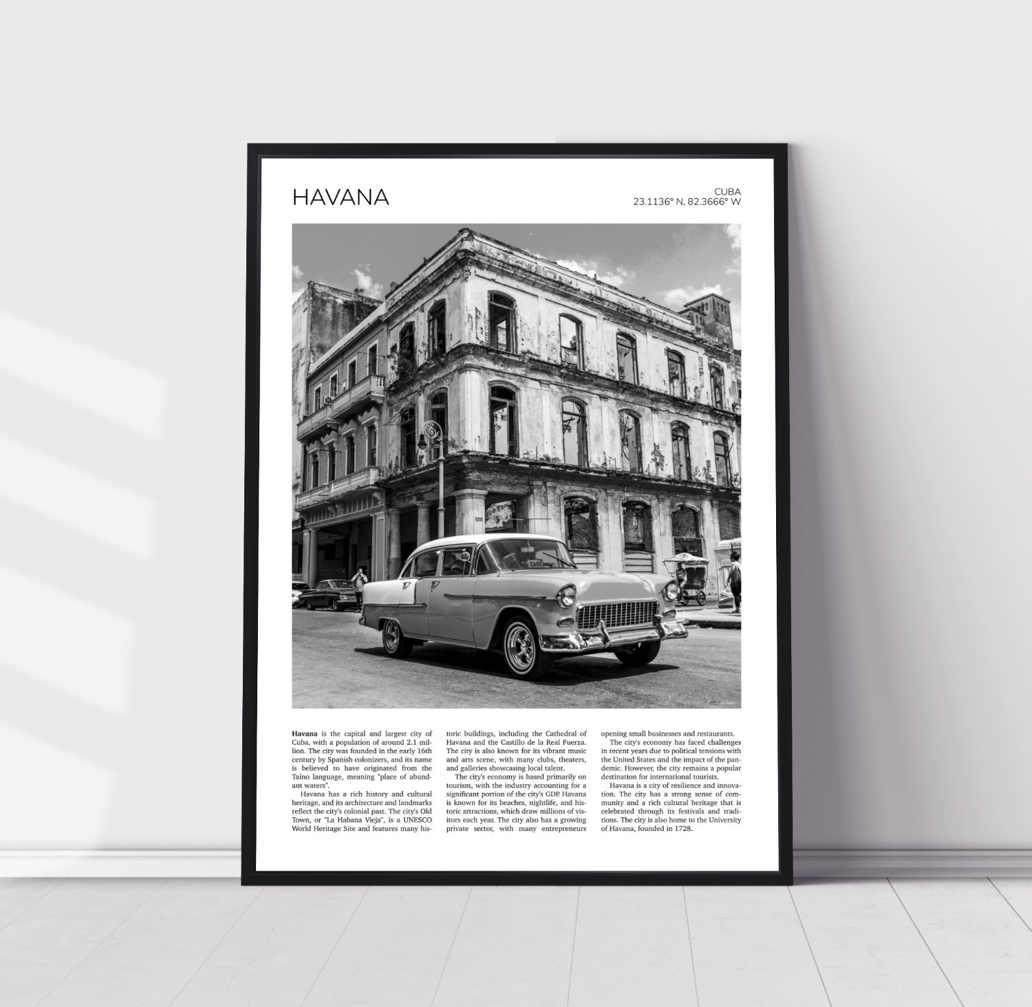 Havana, Cuba Travel Poster 0297