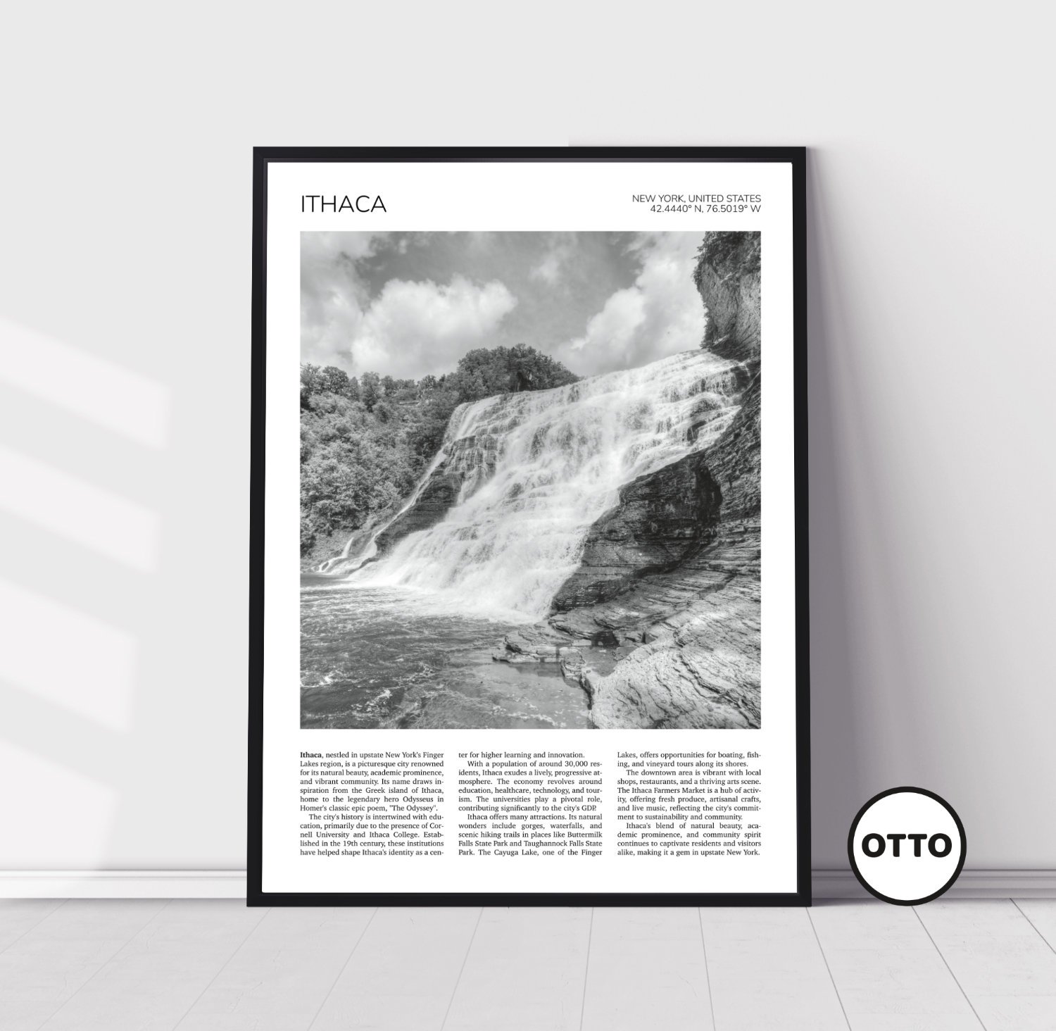 Ithaca Travel, New York, USA Poster 0328