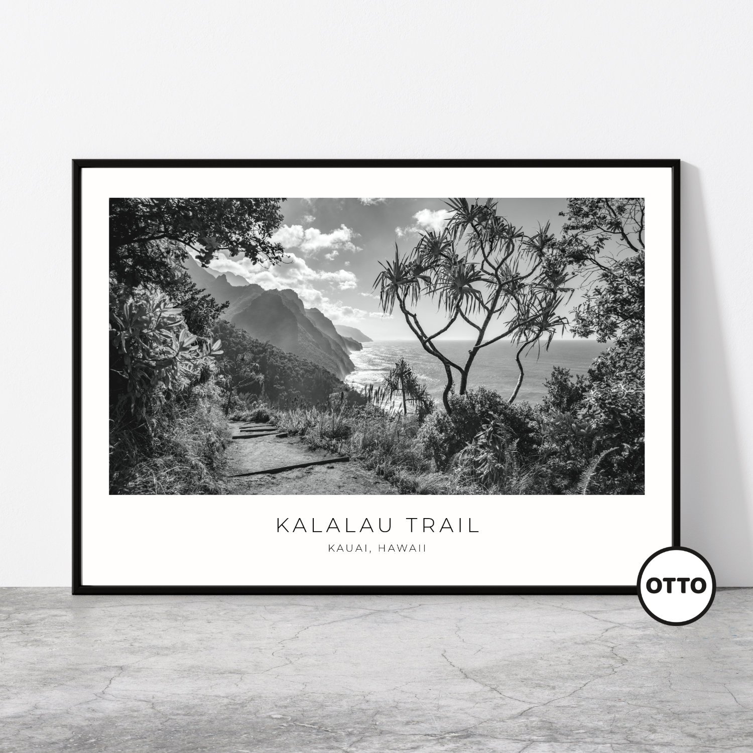 Kalalau, Kauai, Hawaii, USA Trail Travel Poster 1152