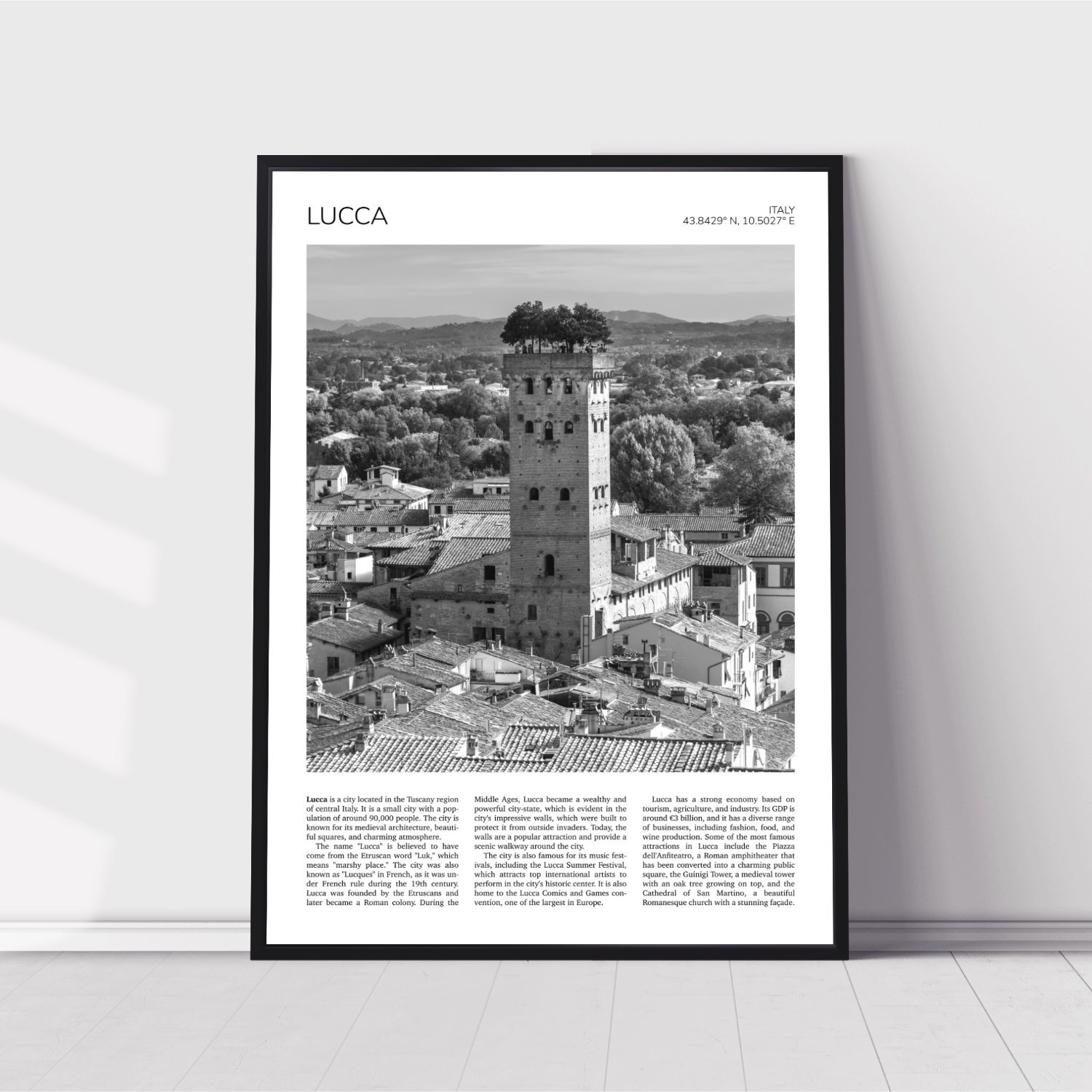 Lucca Travel Poster 0831