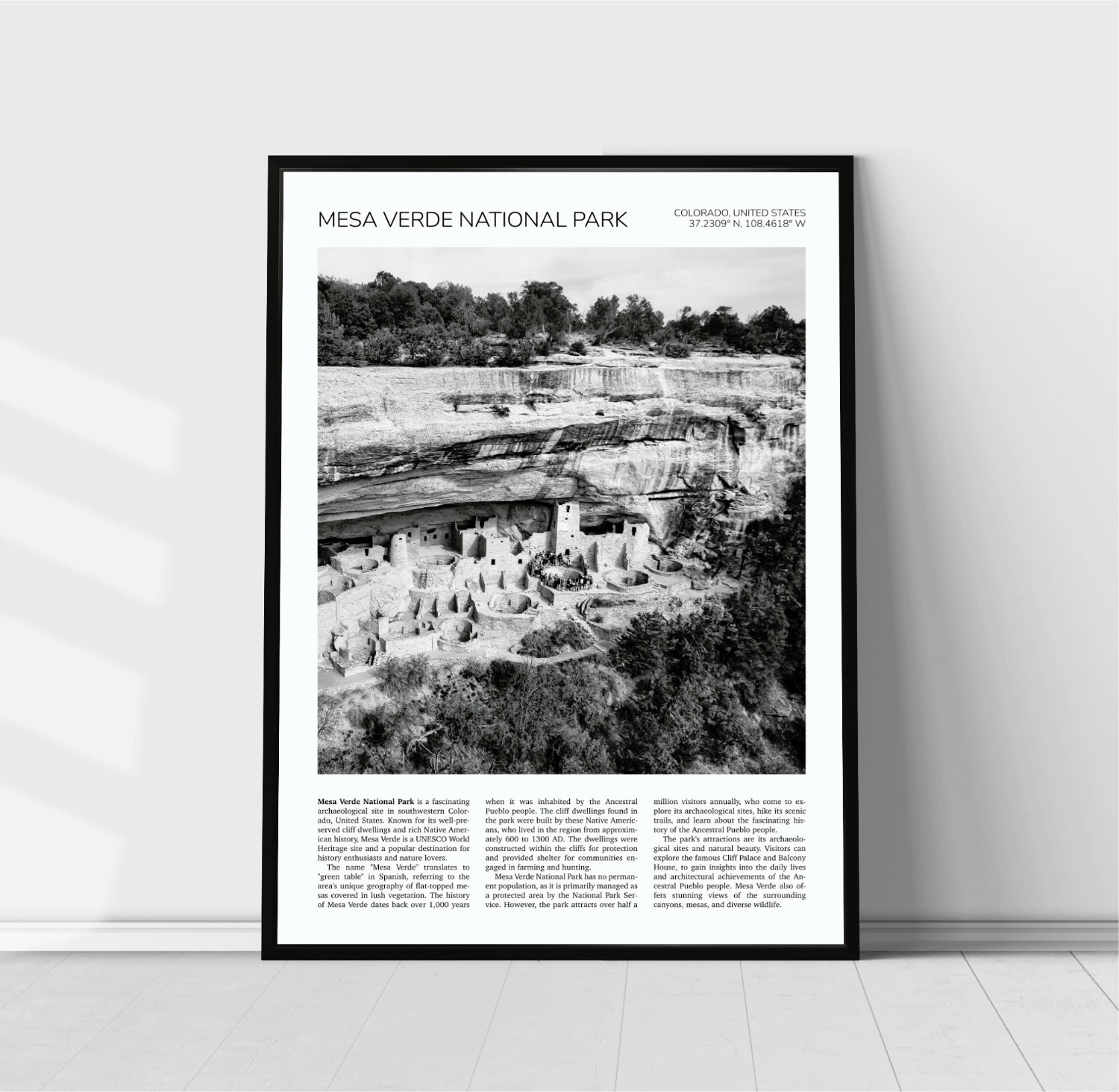 Mesa Verde National Park Travel Poster 0459