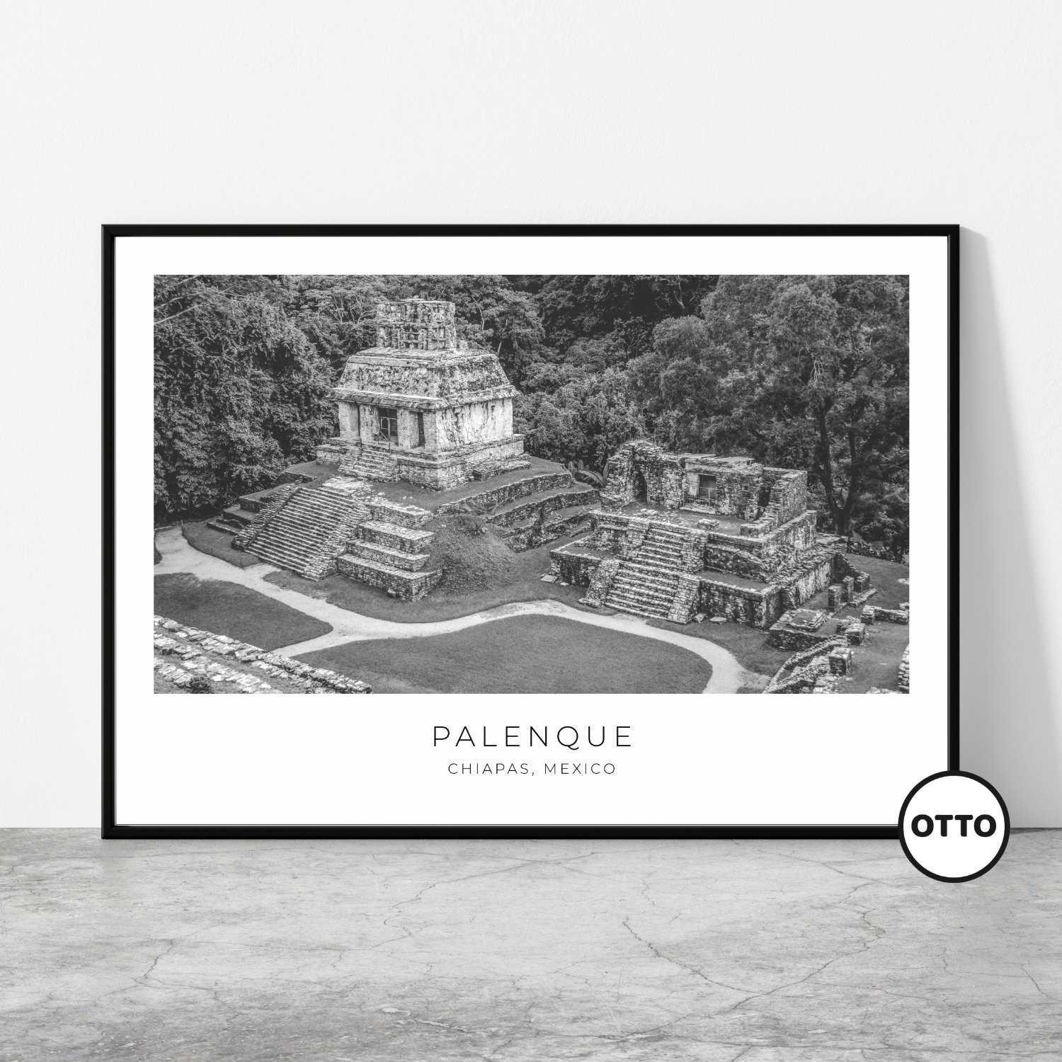 Mexico Palenque Travel Poster 0229