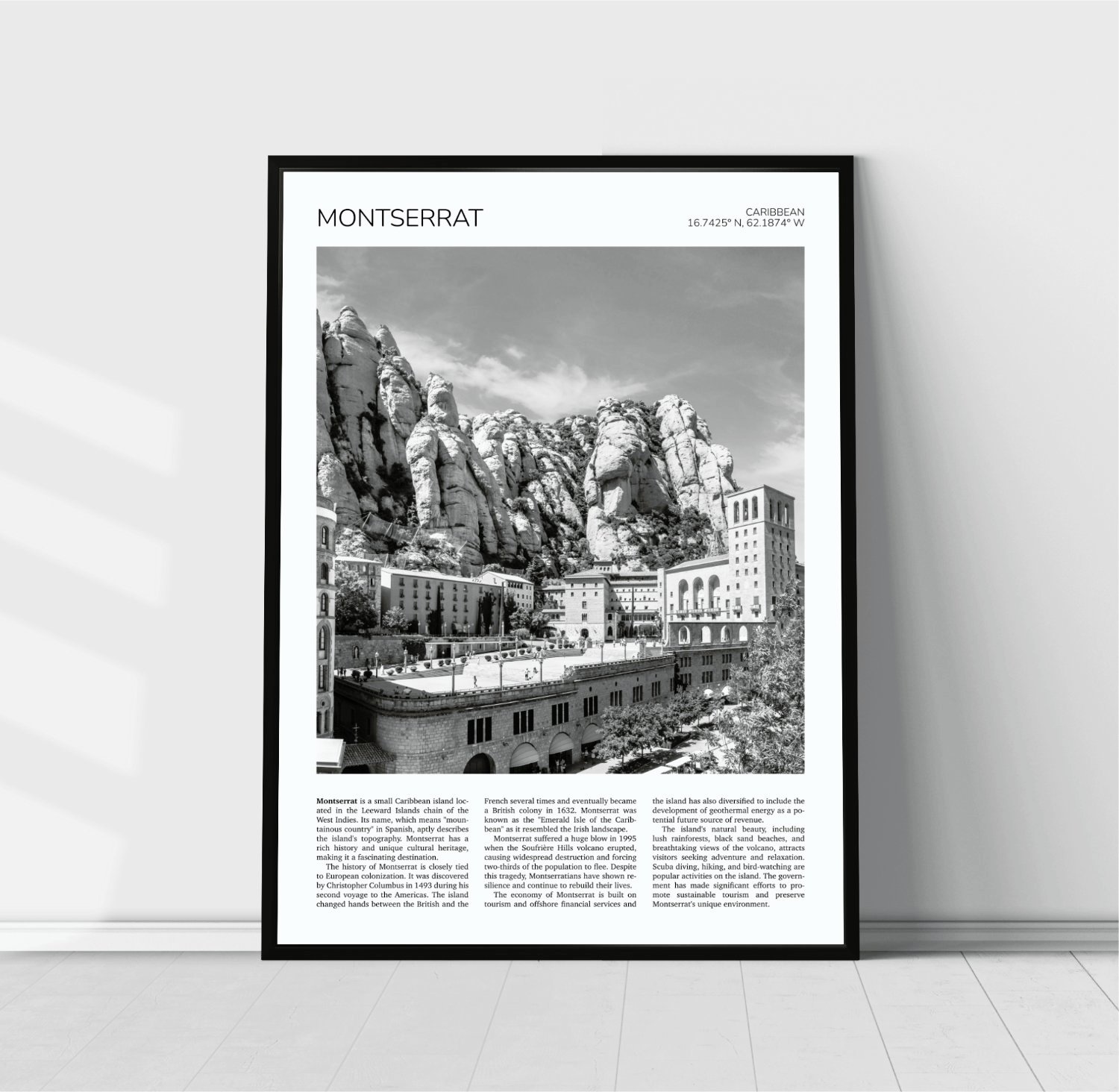 Montserrat, Caribbean Travel Poster 0876