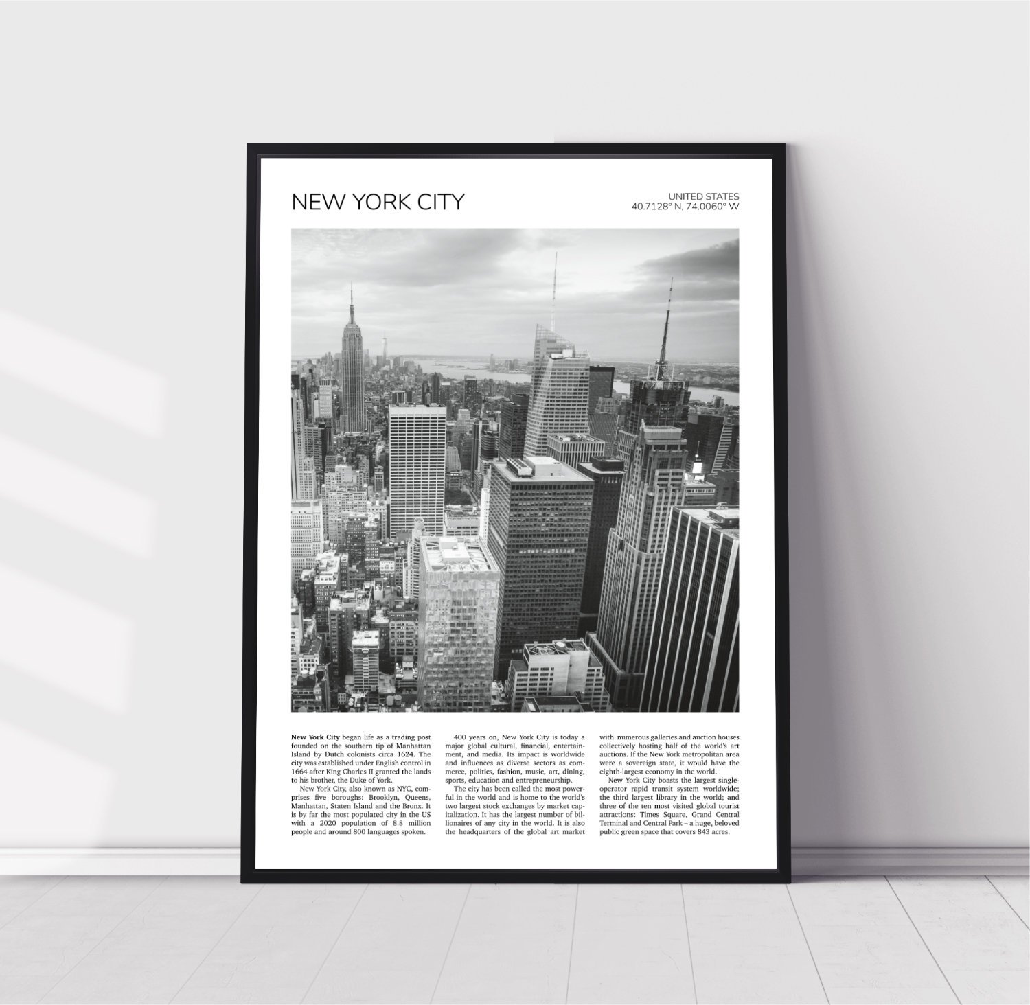 New York, USA Travel Poster 0735
