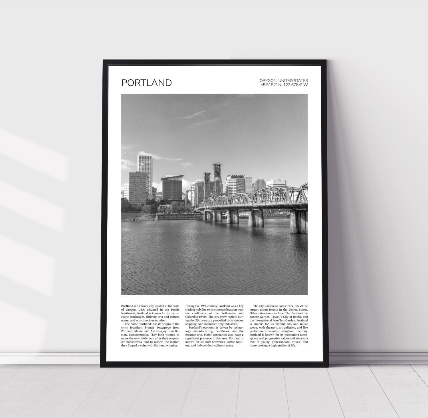 Portland Bridges Travel Poster 0251