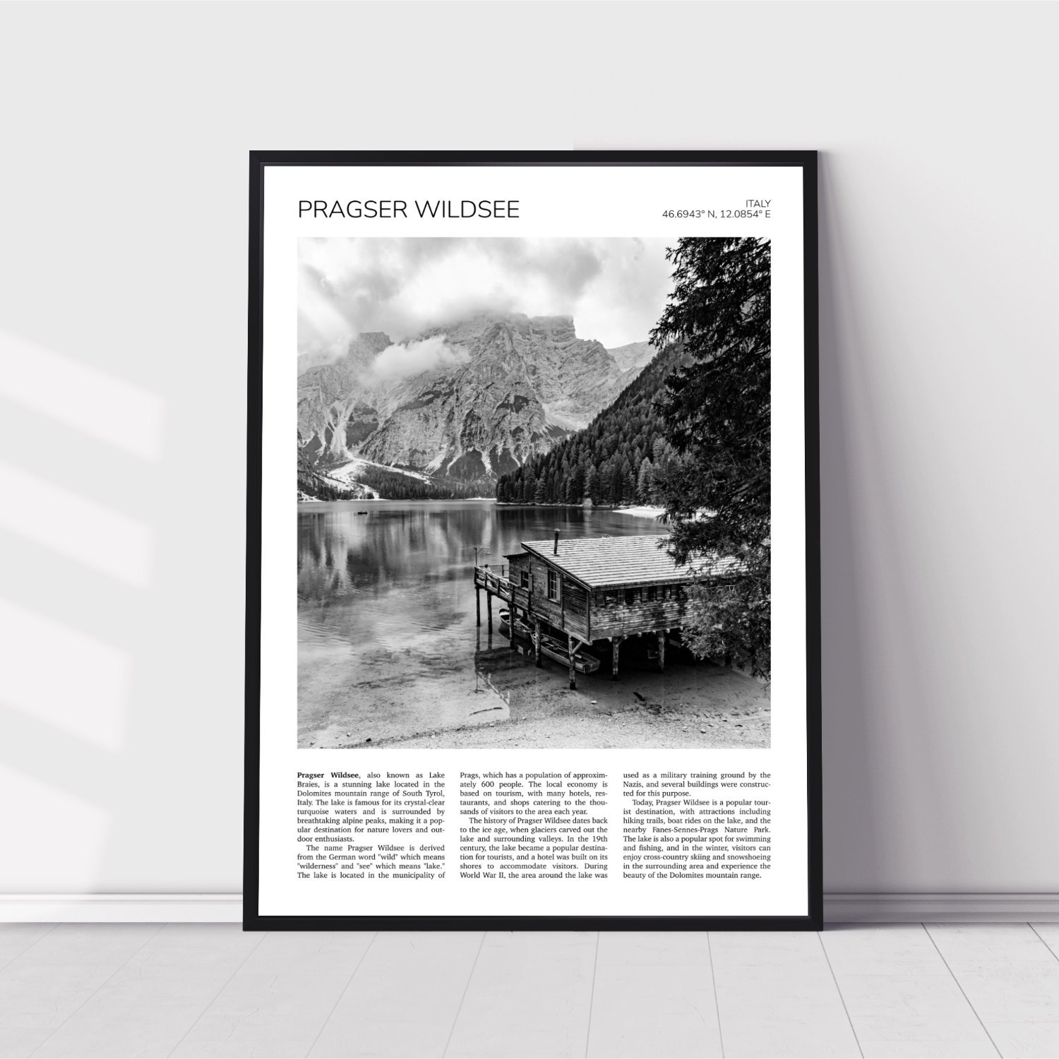 Pragser Wildsee Travel Poster 0741