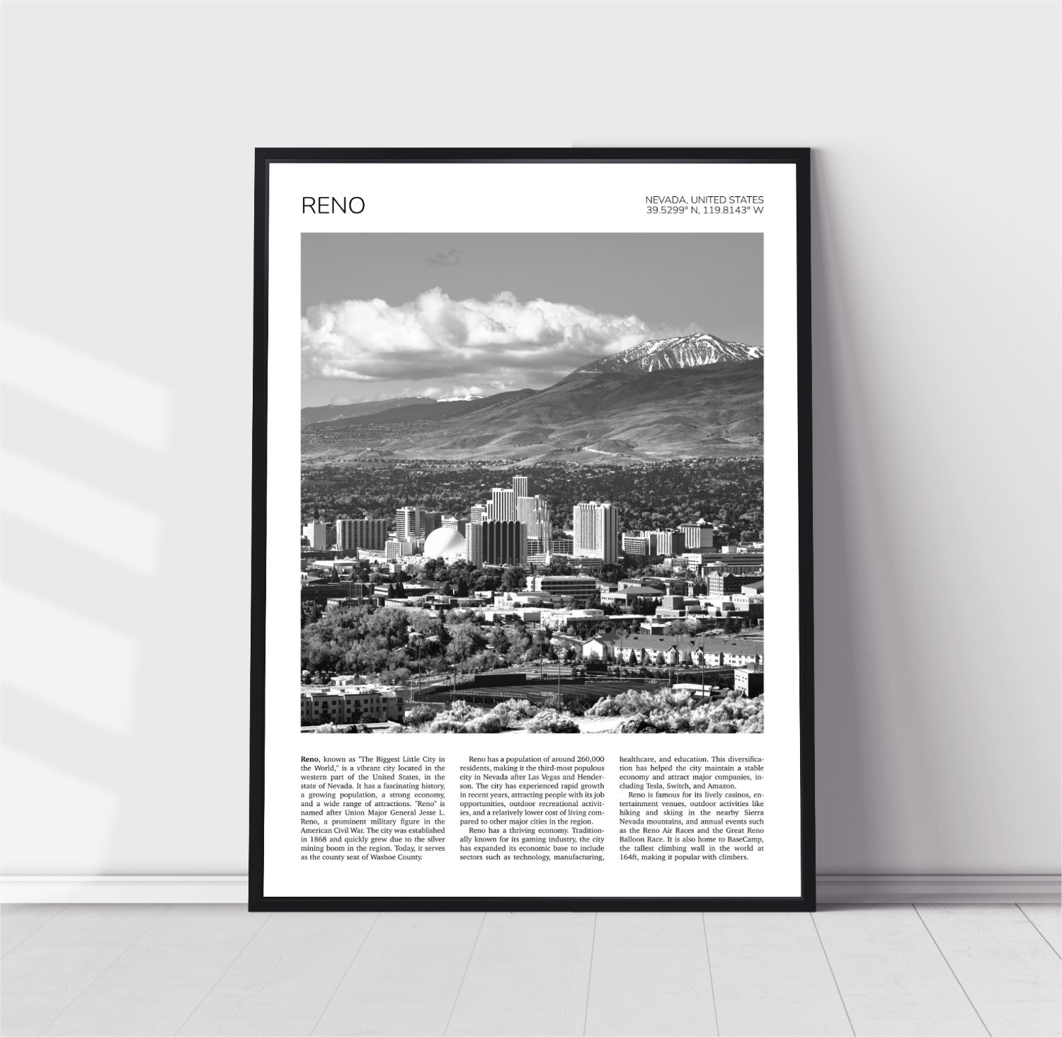 Reno Travel Poster 0697