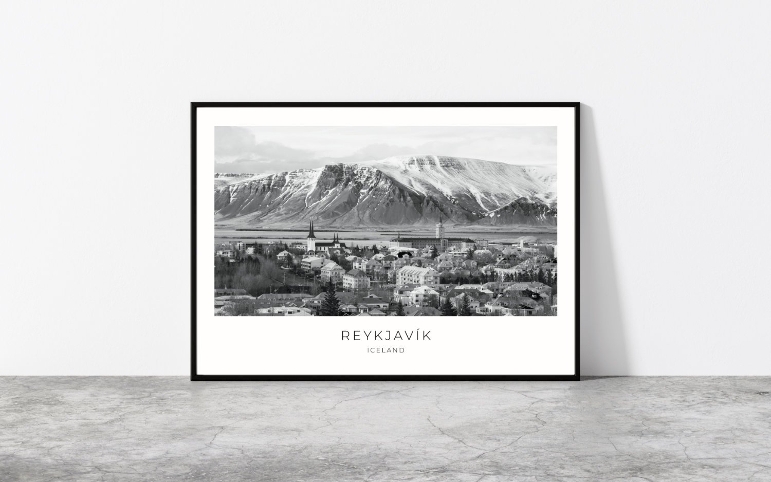 Reykjavik, Iceland Travel Poster 0956