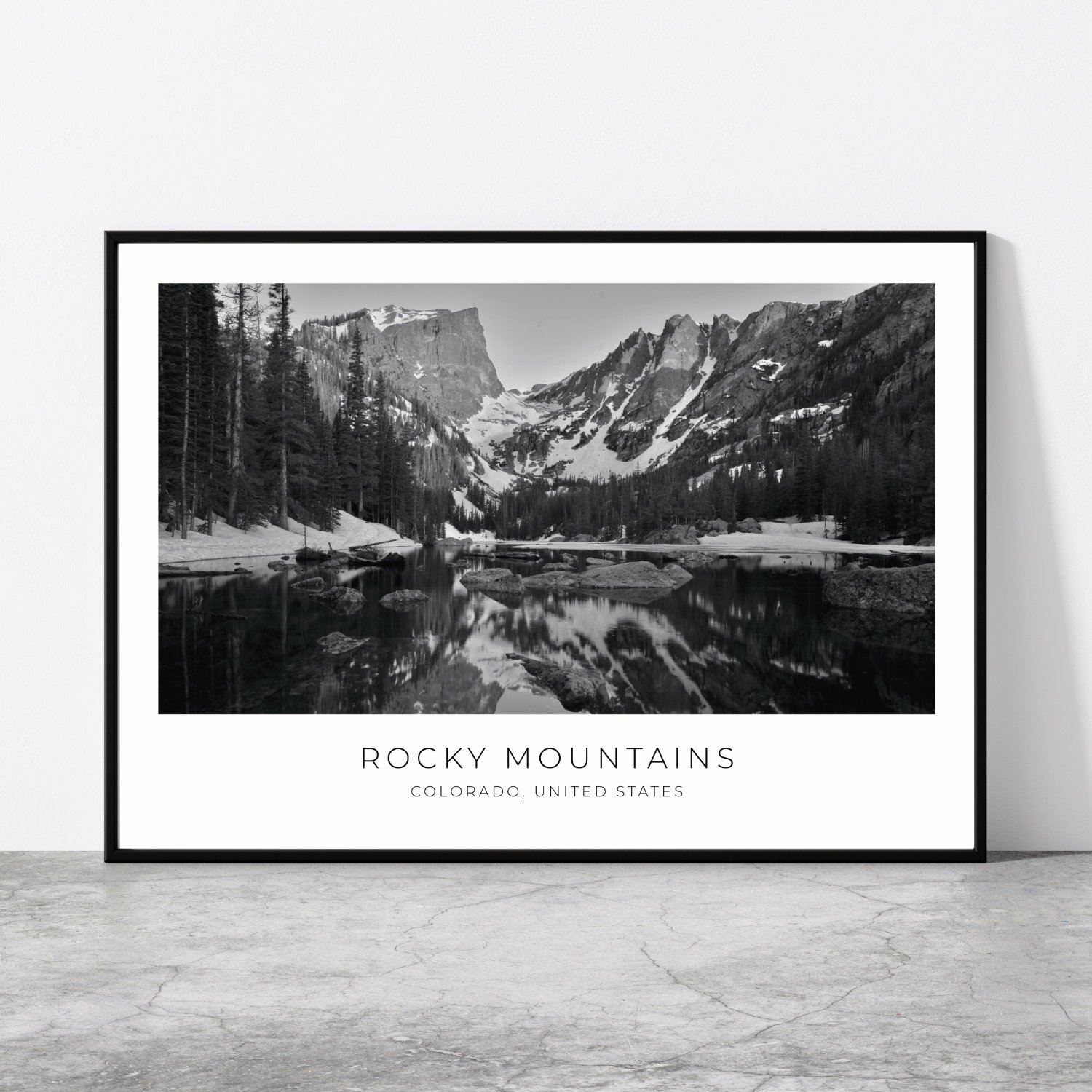 Rocky Mountains Colorado Travel Poster 0626