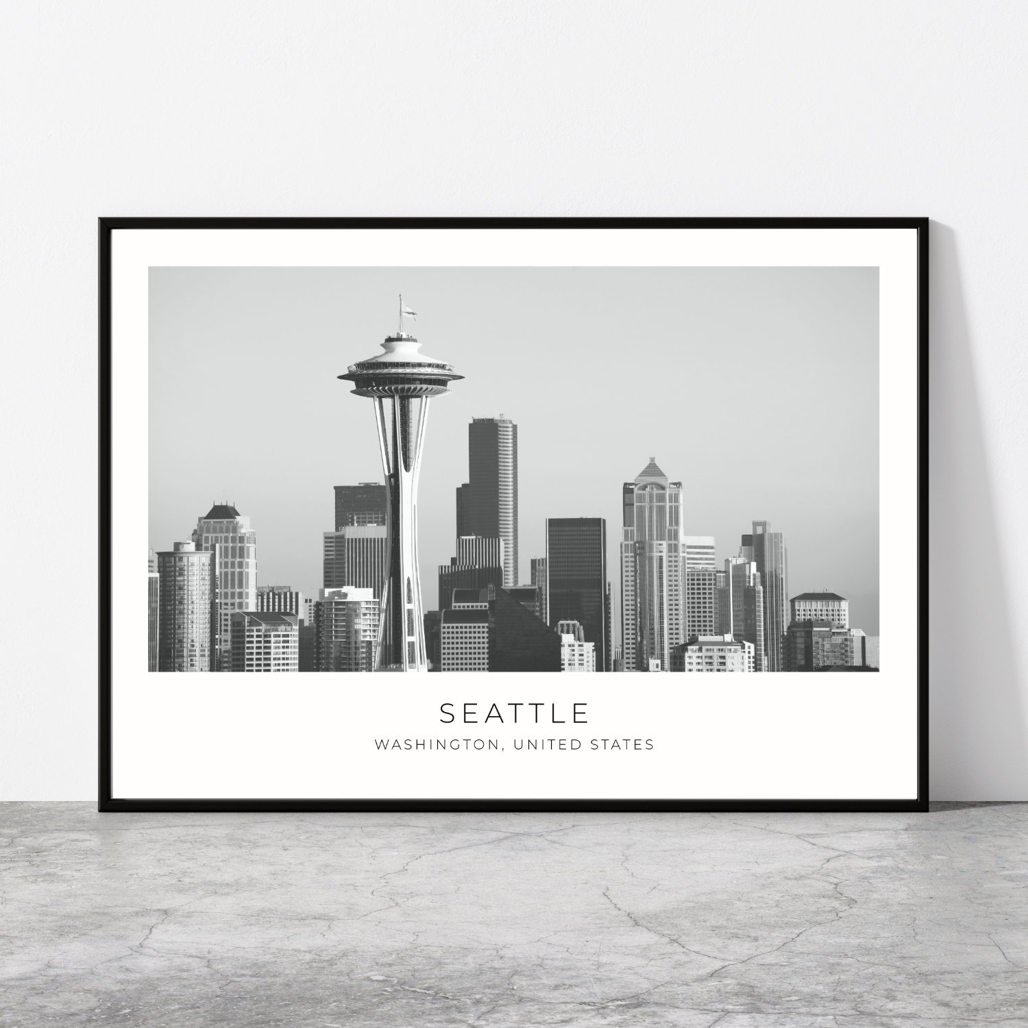 Seattle Tower Travel Poster 0664