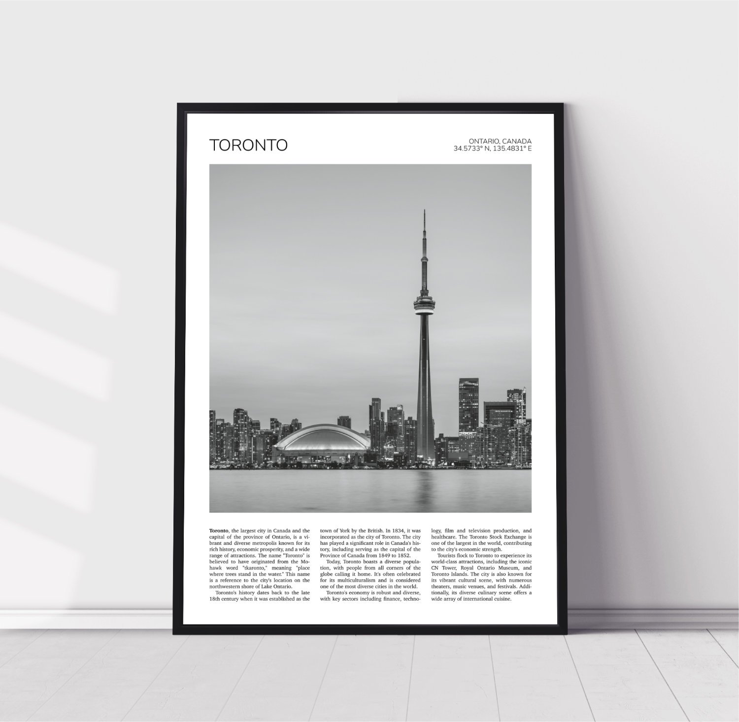 Toronto, Canada, CN Tower Travel Poster 0306
