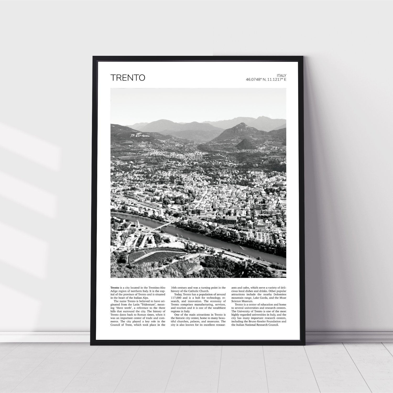 Trento Travel Poster 0910