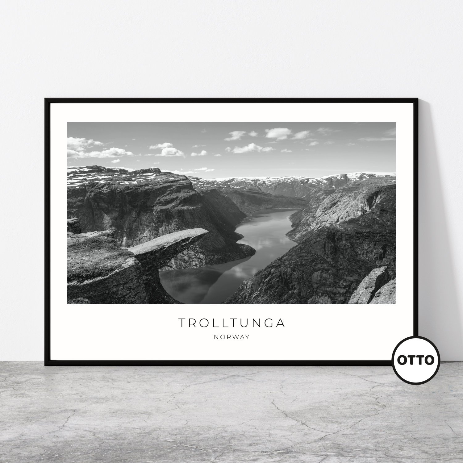Trolltunga Travel Poster 0609