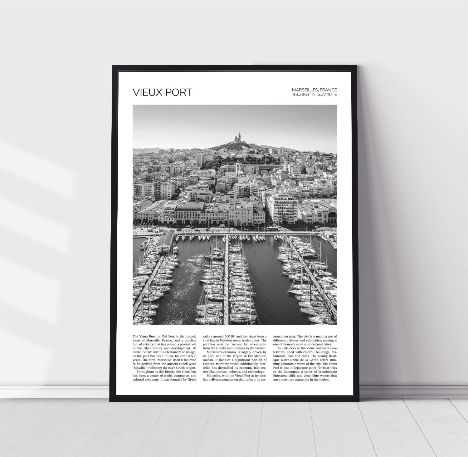 Vieux Port Marseilles Travel Poster 0039